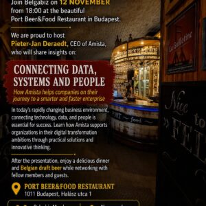 Connecting Data, Systems and People - Presentation and Networking dinner with Belgian draft beer